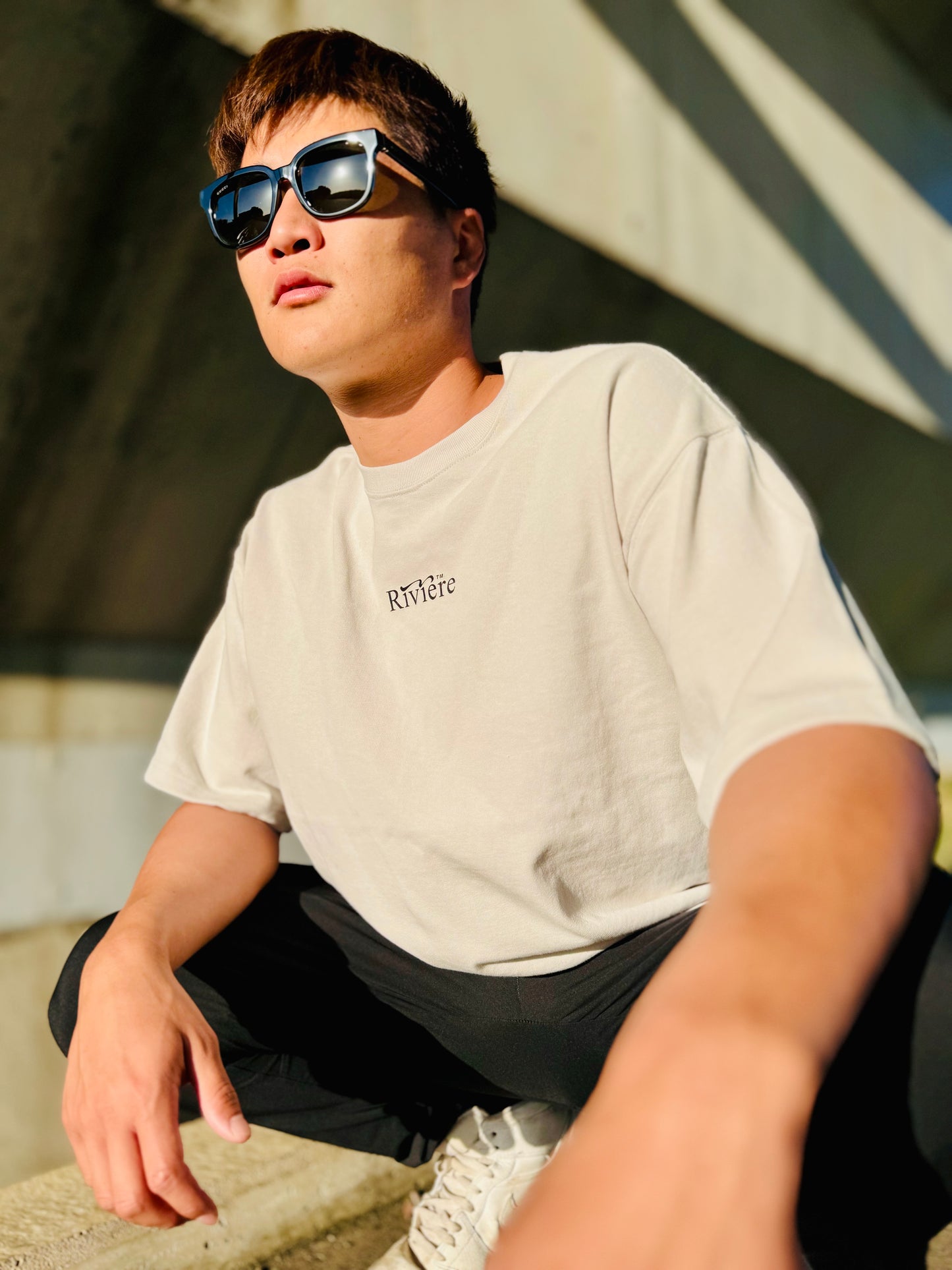 Rivière LOGO ビッグシルエットTシャツ