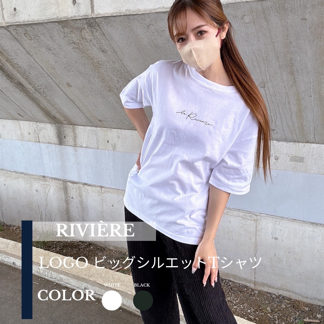 Rivière LOGO ビッグシルエットTシャツ