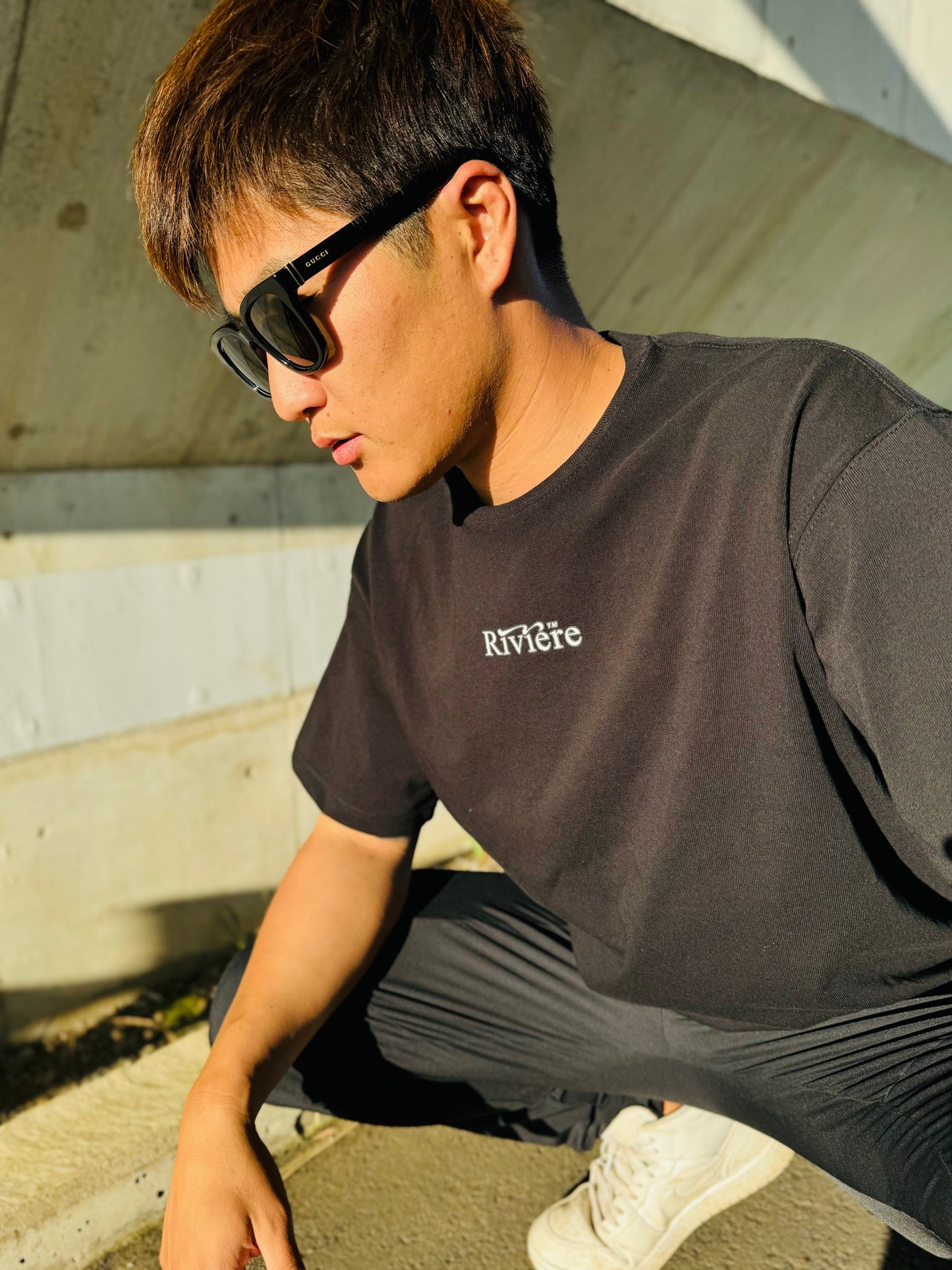 Rivière LOGO ビッグシルエットTシャツ
